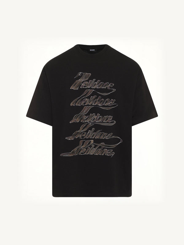 Ribbon Multi-Logo T-Shirt in Black