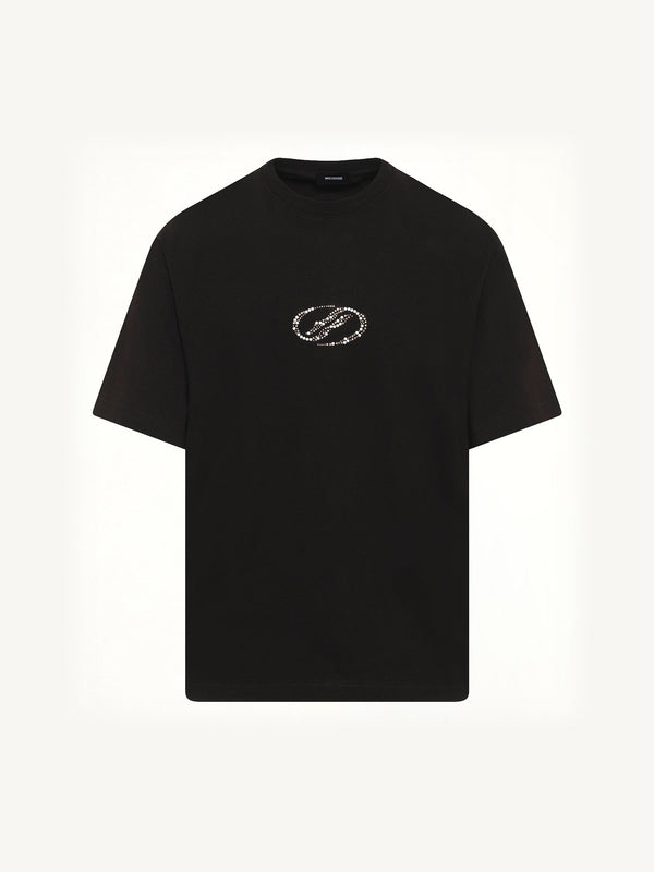 Rhinestone T-Shirt in Black