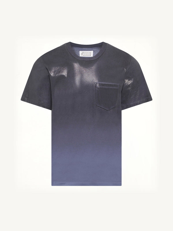 Coated T-Shirt in Lapis Blue
