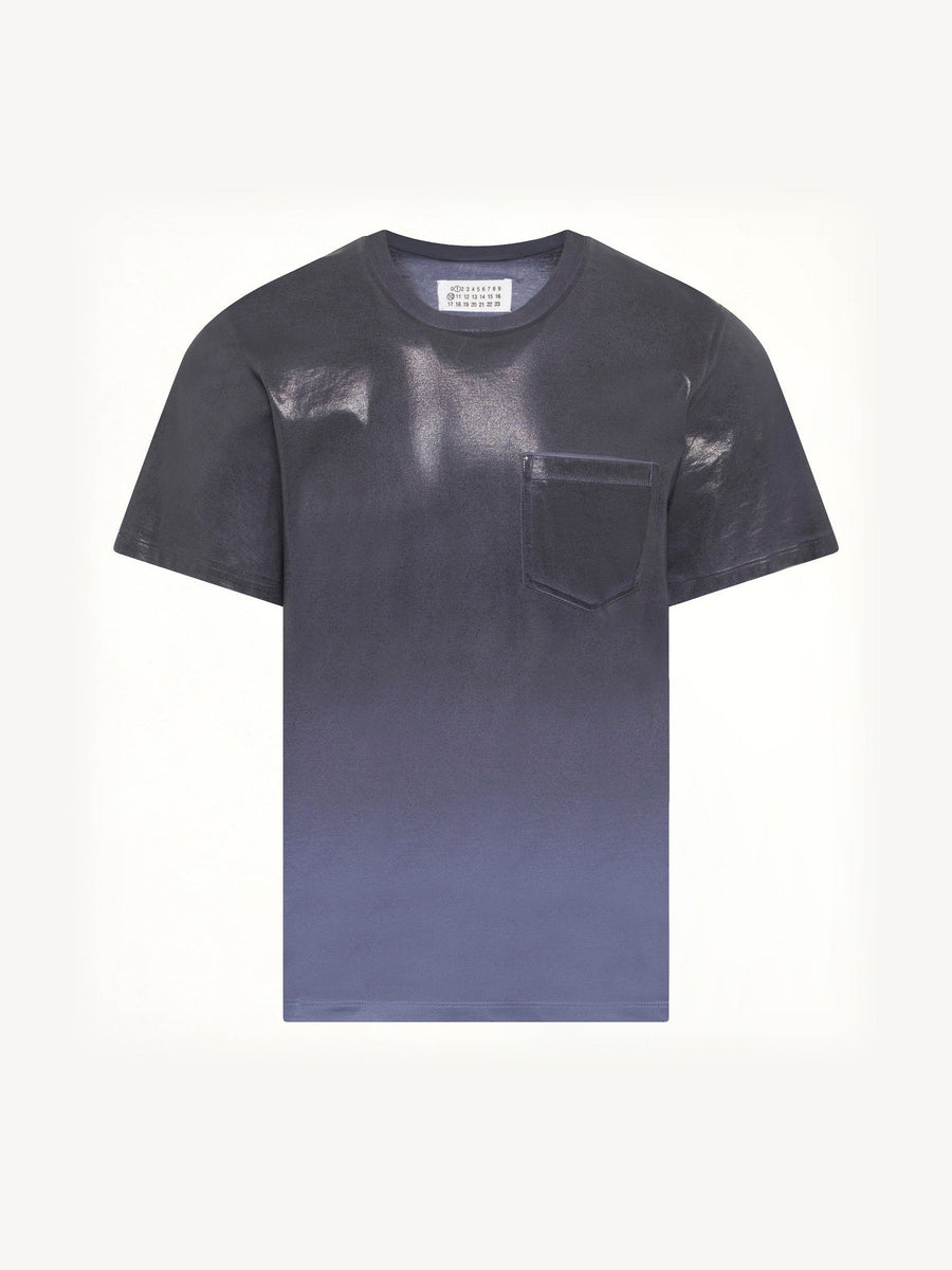 Coated T-Shirt in Lapis Blue