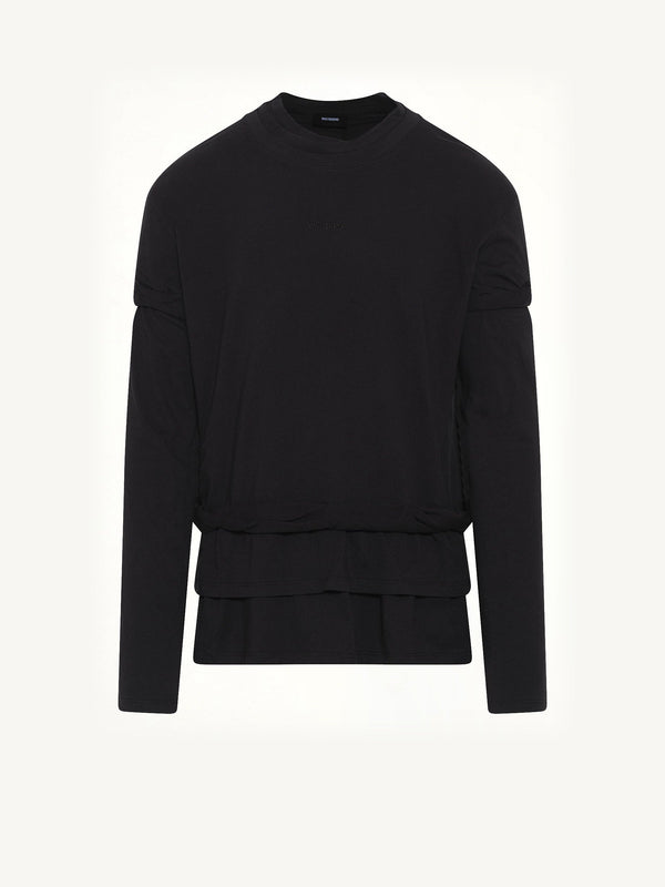 We11Done Triple-Layered T-Shirt in Black