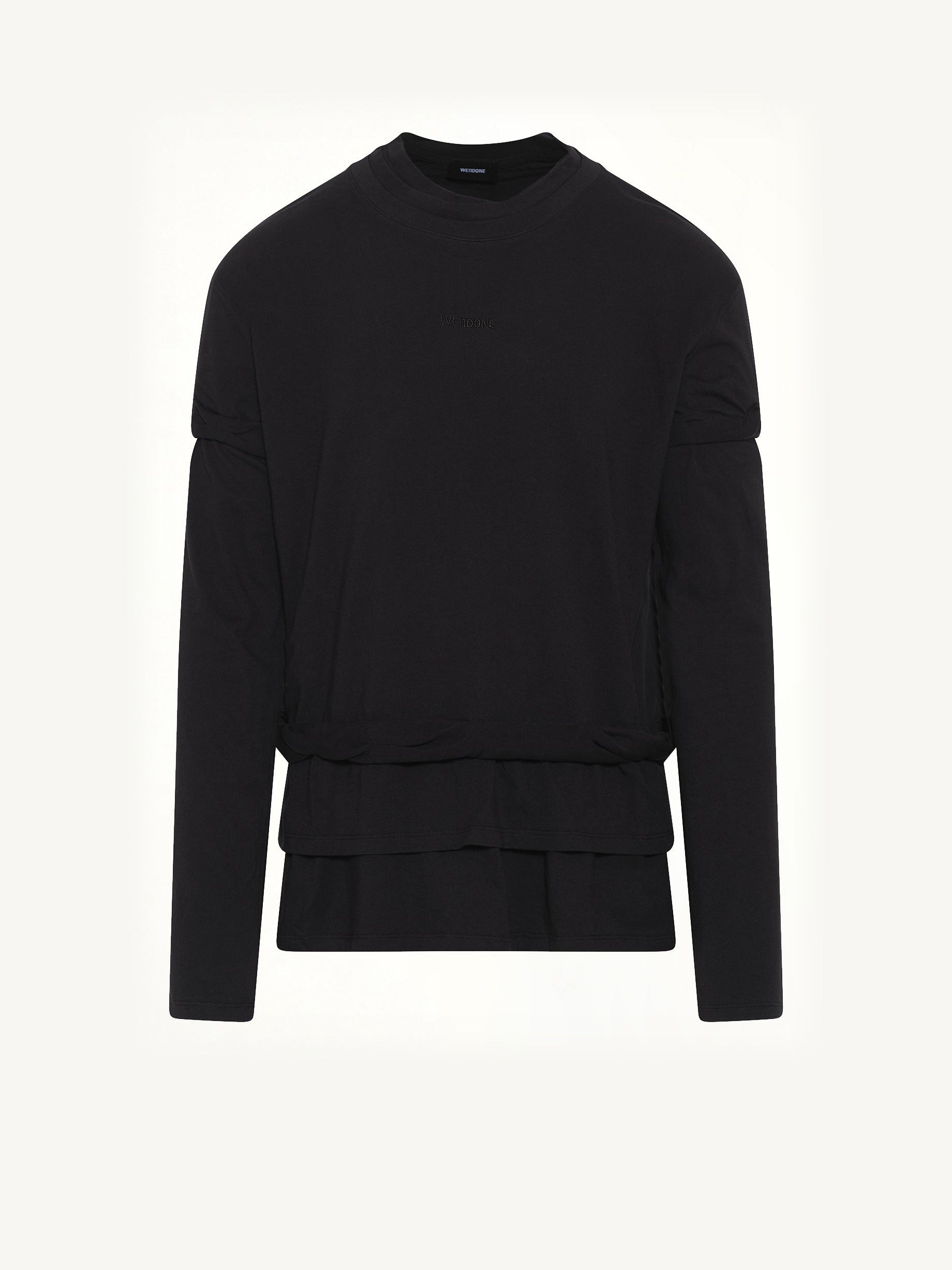 We11Done Triple-Layered T-Shirt in Black