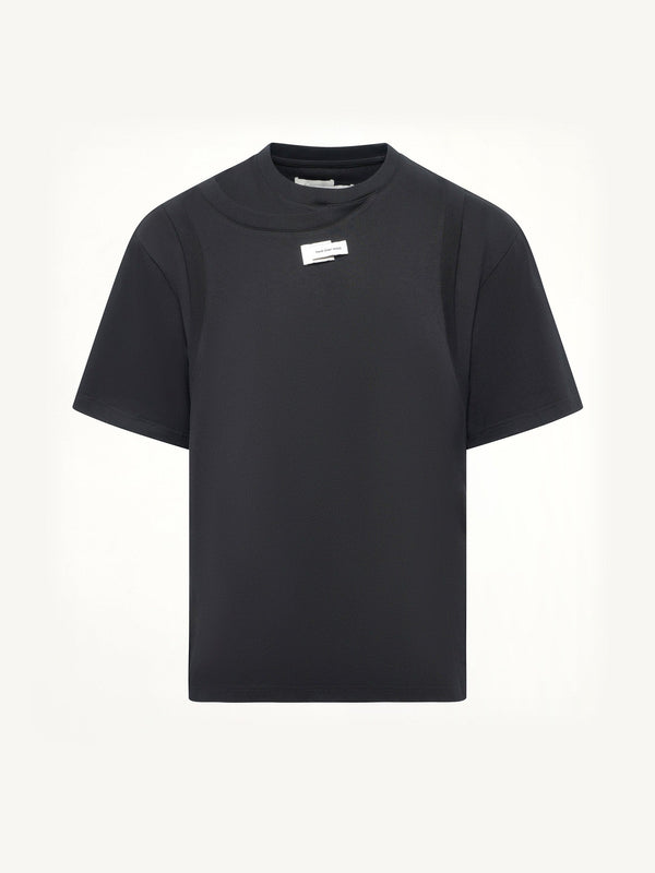 Deconstructed T-Shirt in Black