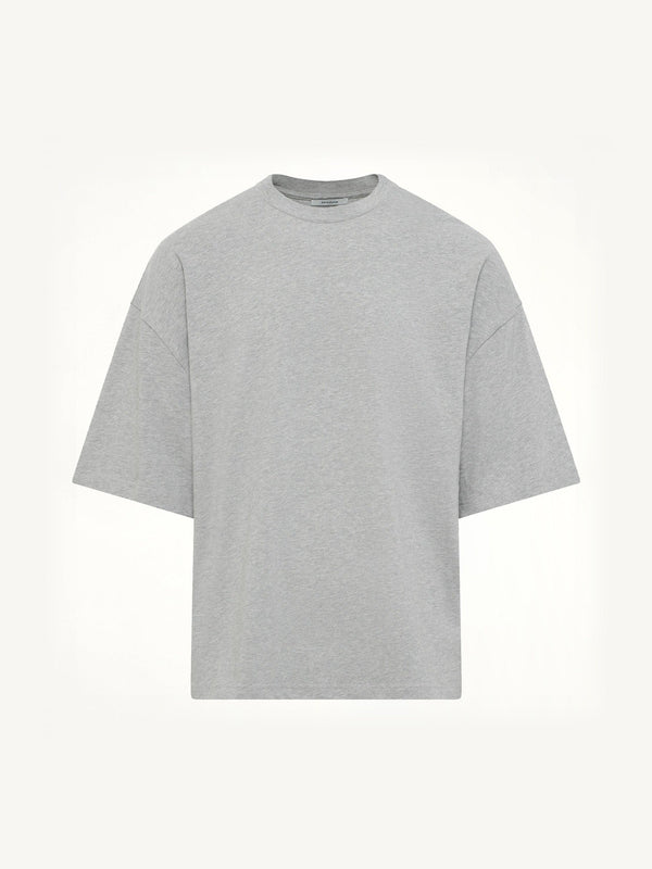 Heavy Boxy T-Shirt in Grey Marle