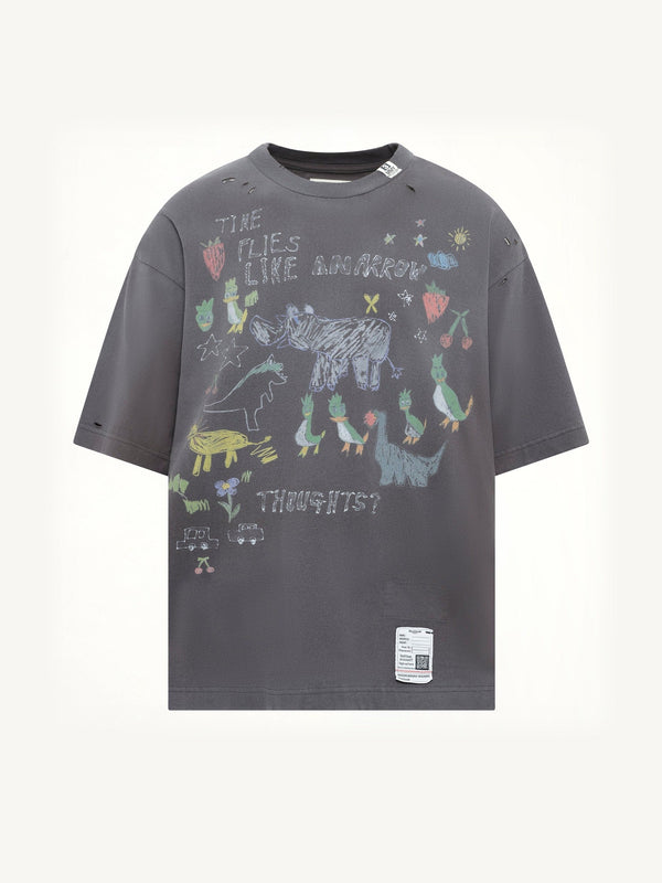Kids Doodle T-Shirt in Black