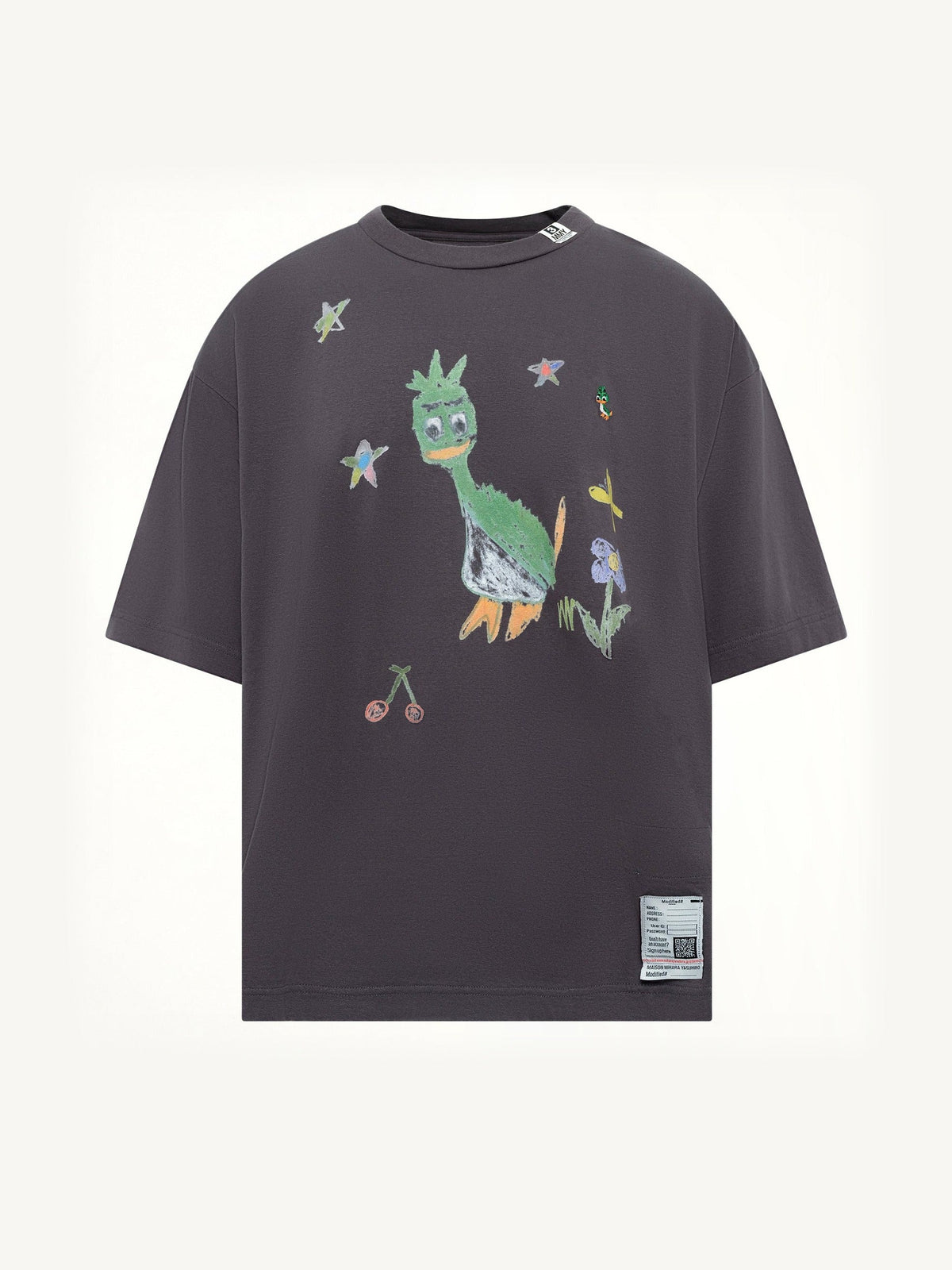 Leon Kids Doodle T-Shirt in Black