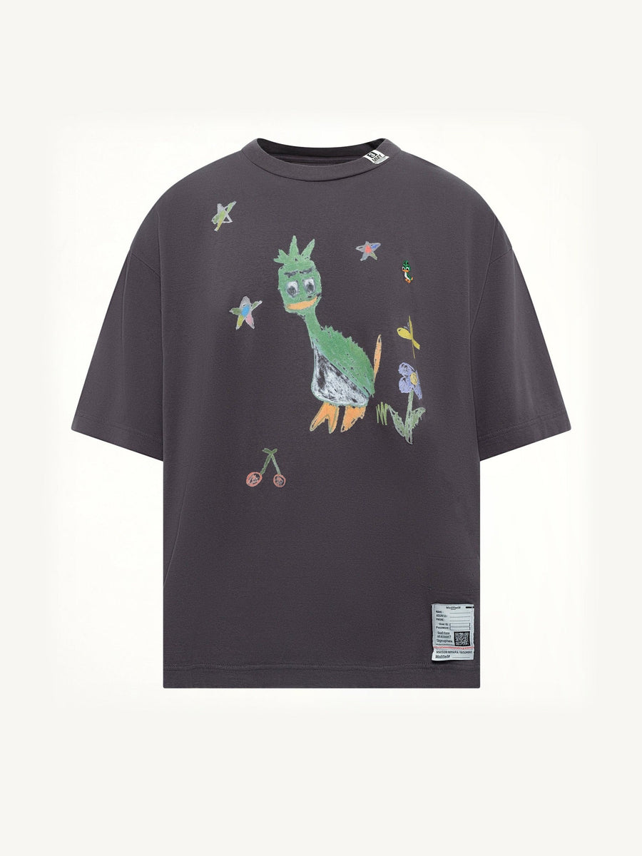 Leon Kids Doodle T-Shirt in Black