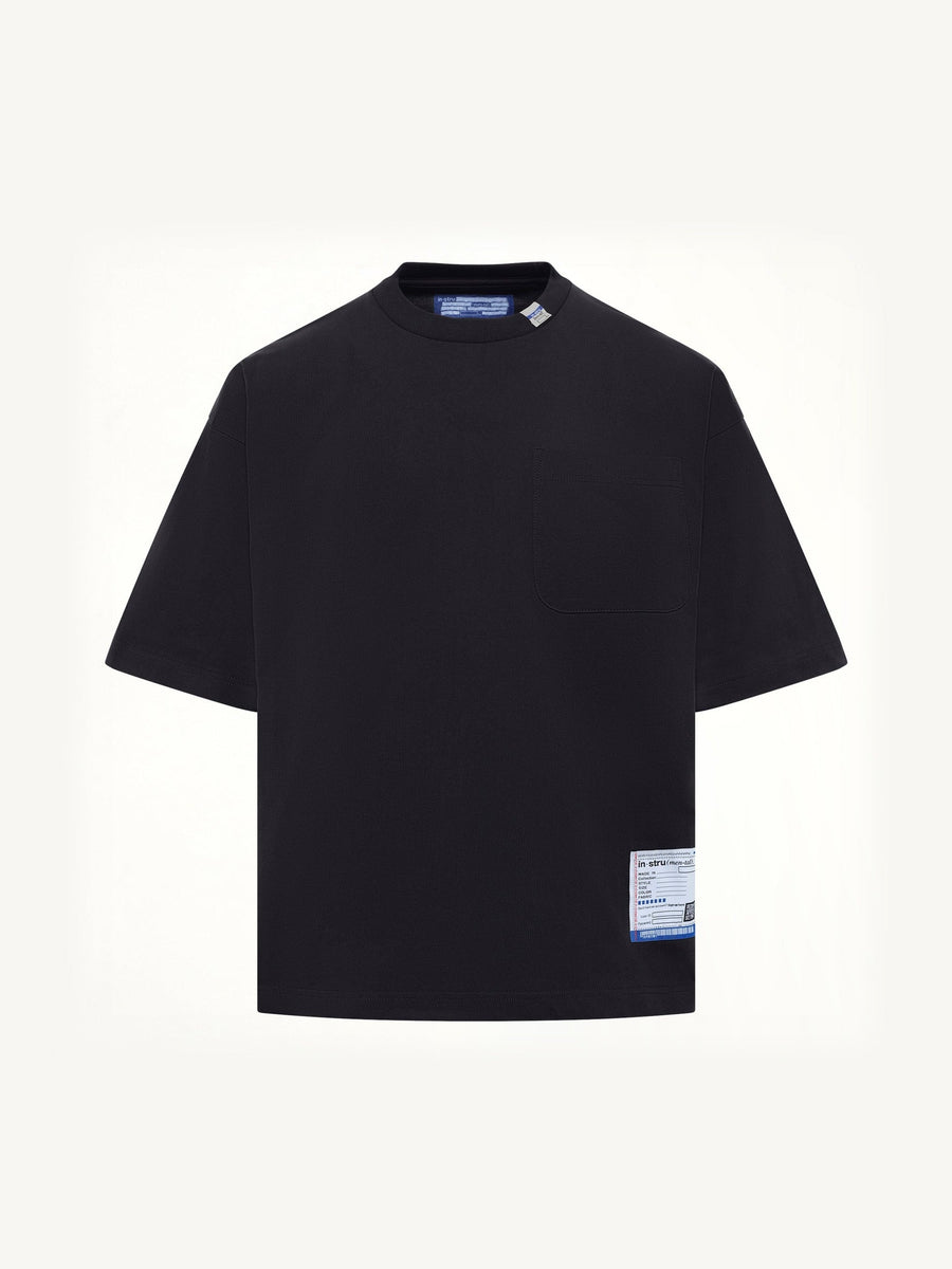 Instrumental Heavy Weight Pocket T-Shirt in Black