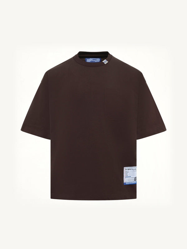 Instrumental Heavy Weight Pocket T-Shirt in Brown