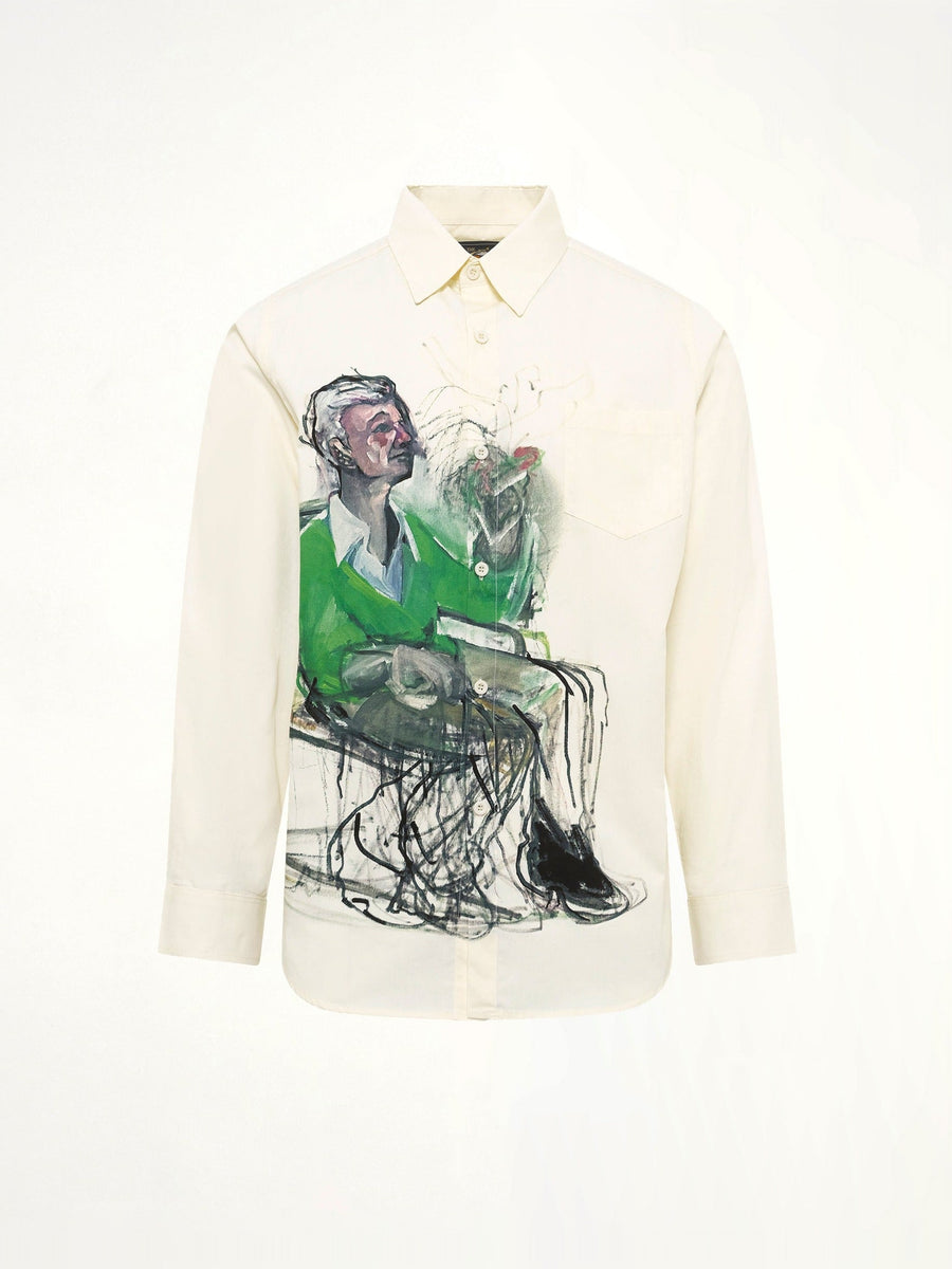 Technicolor Dreams Button up Shirt in White