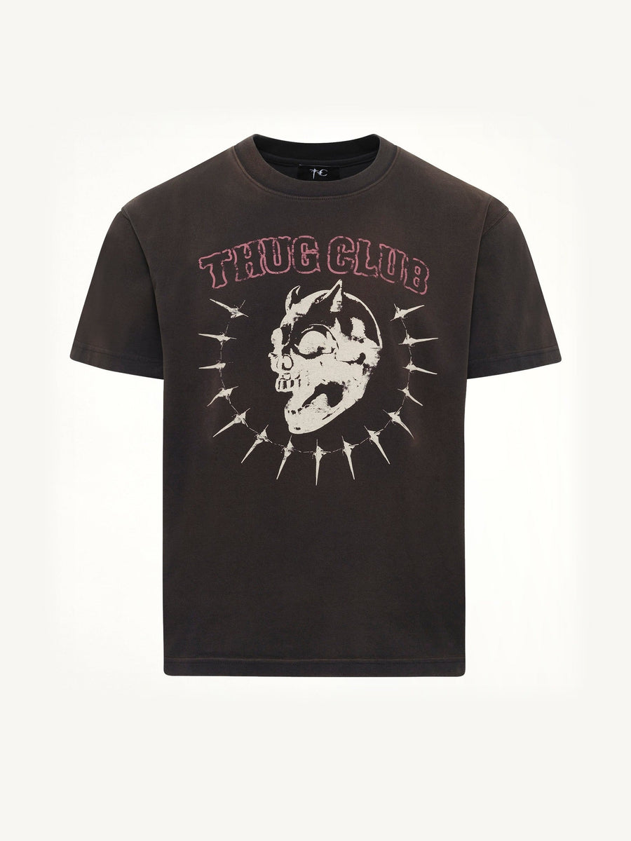 Vintage Riding Skull T-Shirt in Black