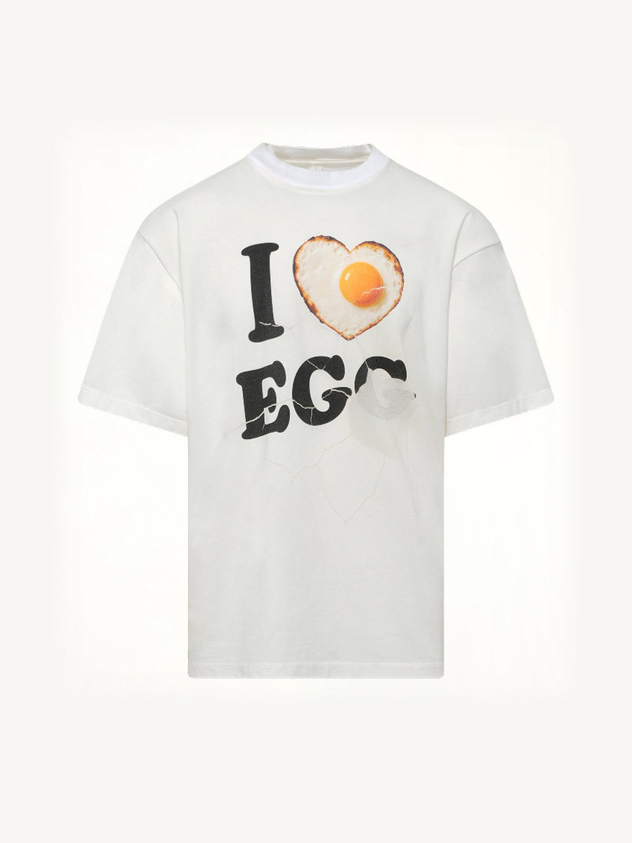 I Love Egg T-Shirt in White