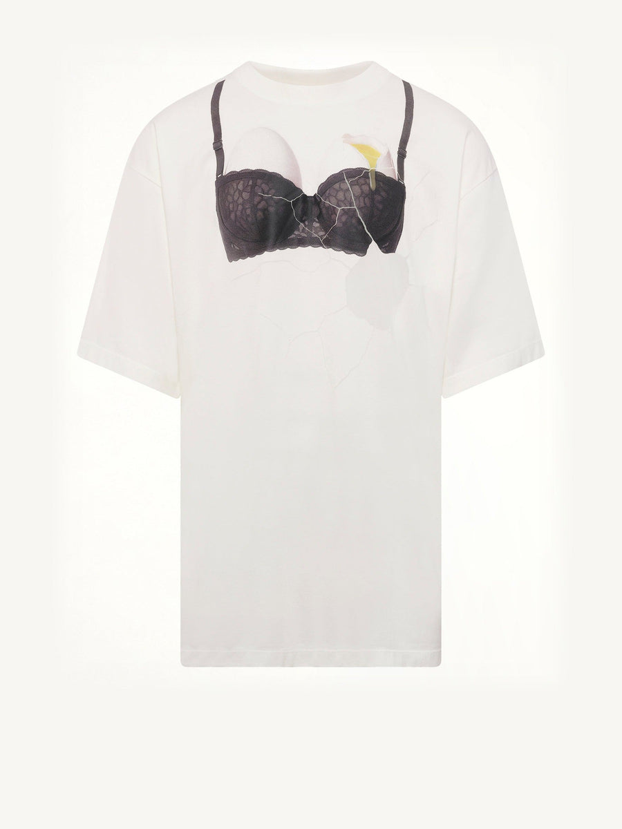 Egg Bra T-Shirt in White