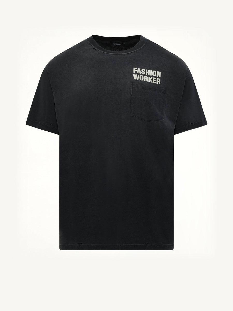 Fashion Worker Easy T-Shirt in Black
