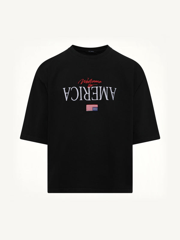 Welcome To America Buffalo T-Shirt in Black