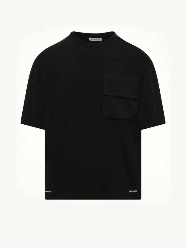 Chaos Balance Pocket T-Shirt in Black