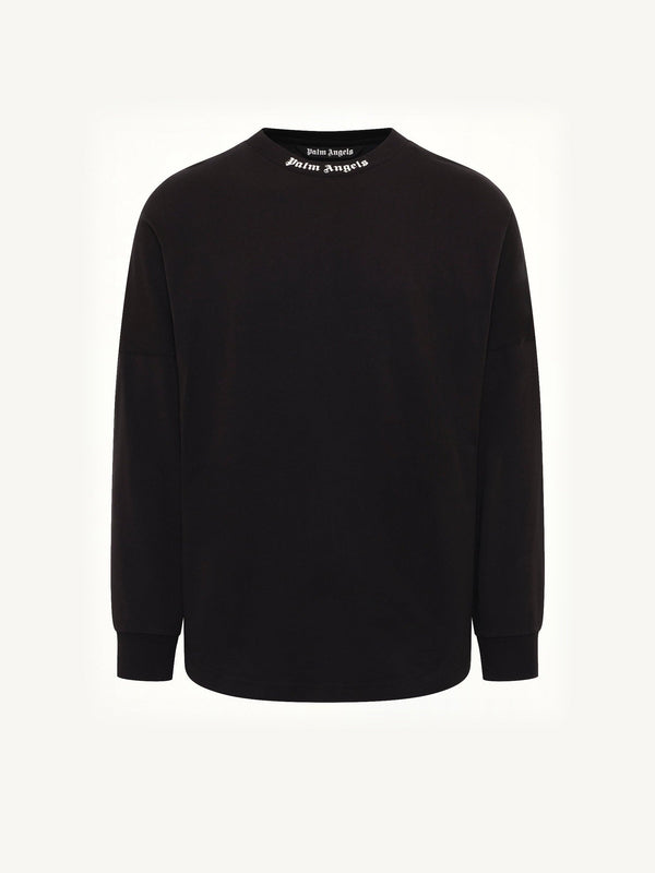 Classic Logo Over T-Shirt L/S in Black/Off White