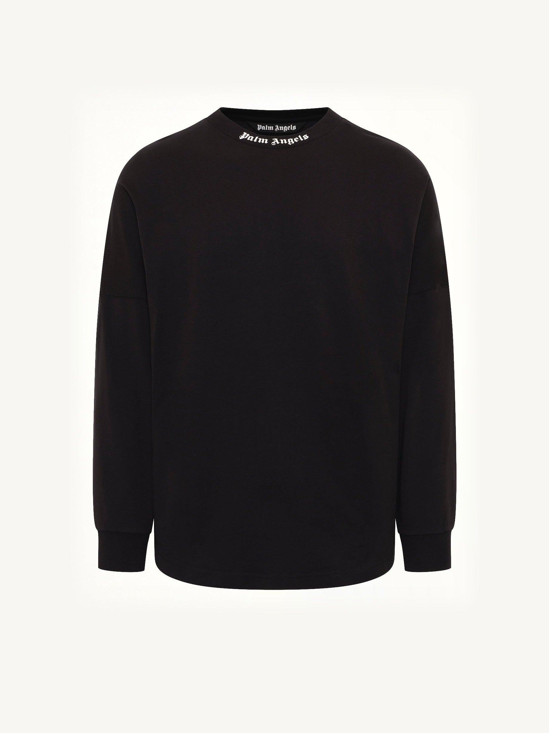 Classic Logo Over T-Shirt L/S in Black/Off White