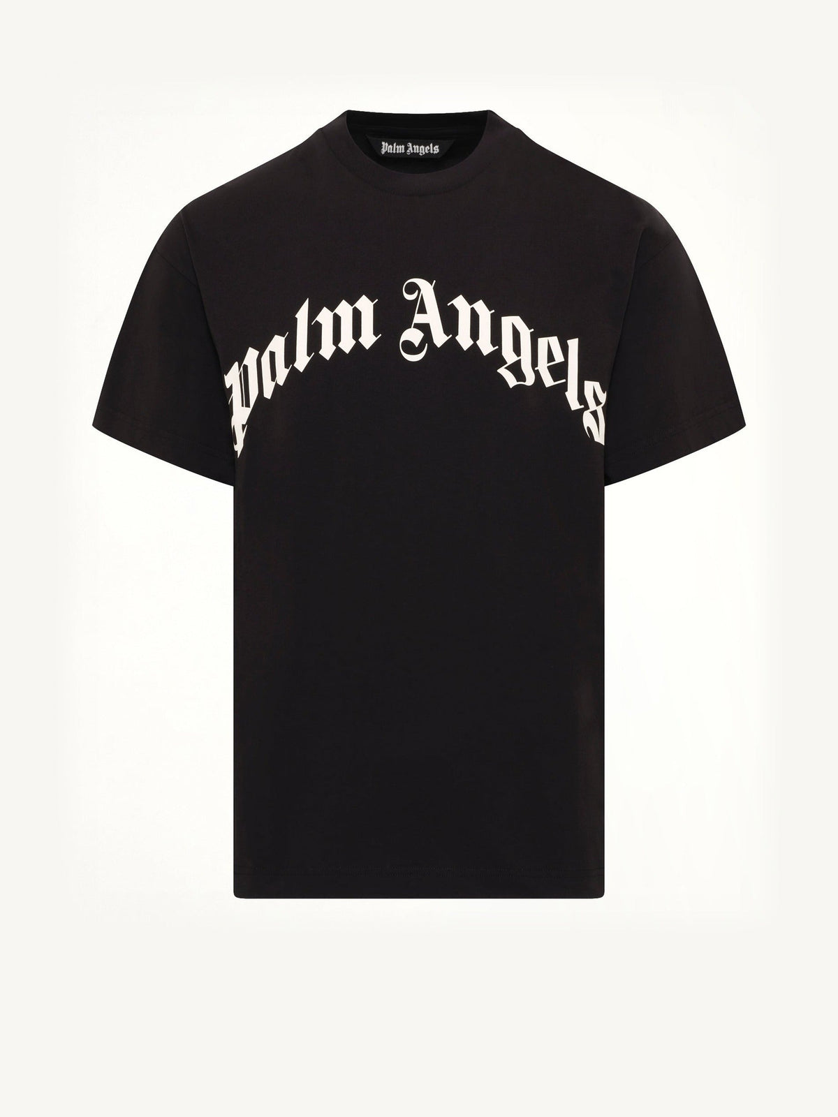 Curved Logo Regular T-Shirt in Black/Off White