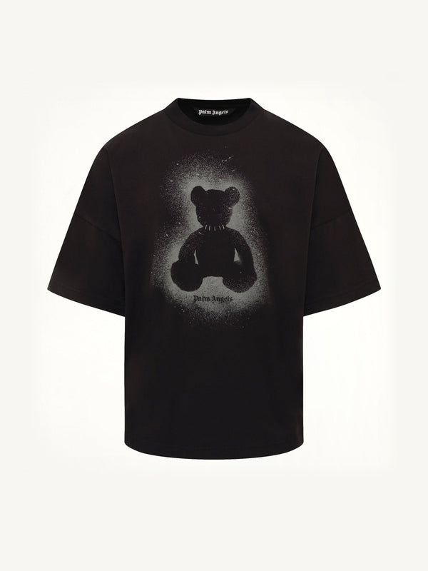 Spray Bear Over T-Shirt in Black/Dark Grey