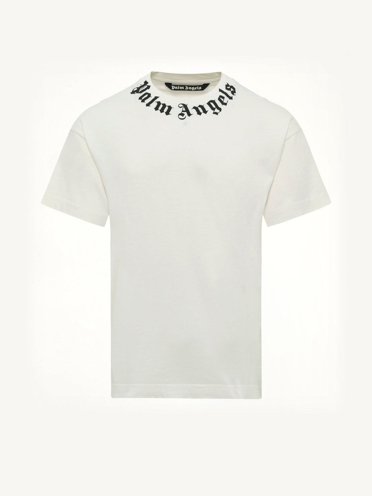 Neck Logo Regular T-Shirt in Off White/Black