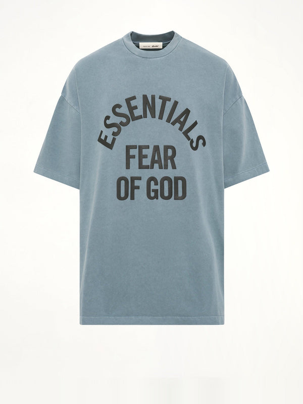 Campus 90's Short Sleeve T-Shirt in Faded Coastal
