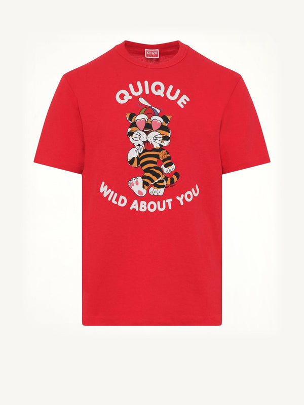 Kenzo Cartoon Classic T-Shirt in Cherry