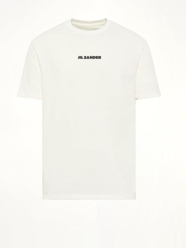Crewneck Small Logo T-Shirt in Porcelain