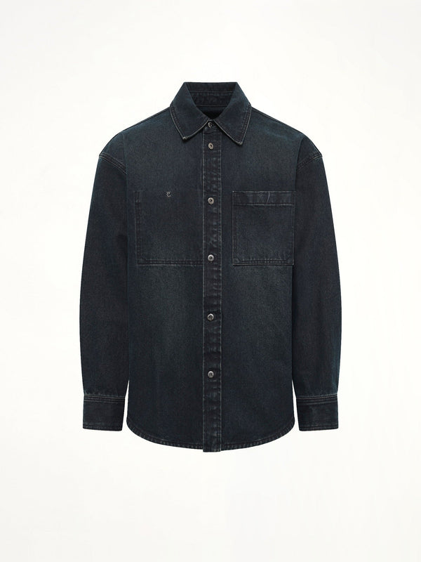 Washed Denim Shirt in Blue