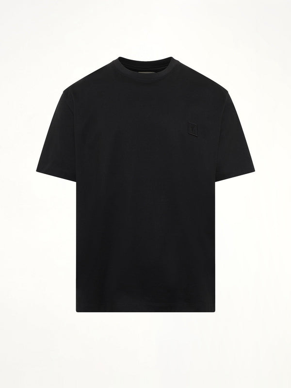 Flower Print T-Shirt in Black