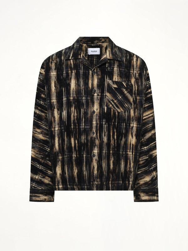 Dust Flocky Pajama Shirt in Black