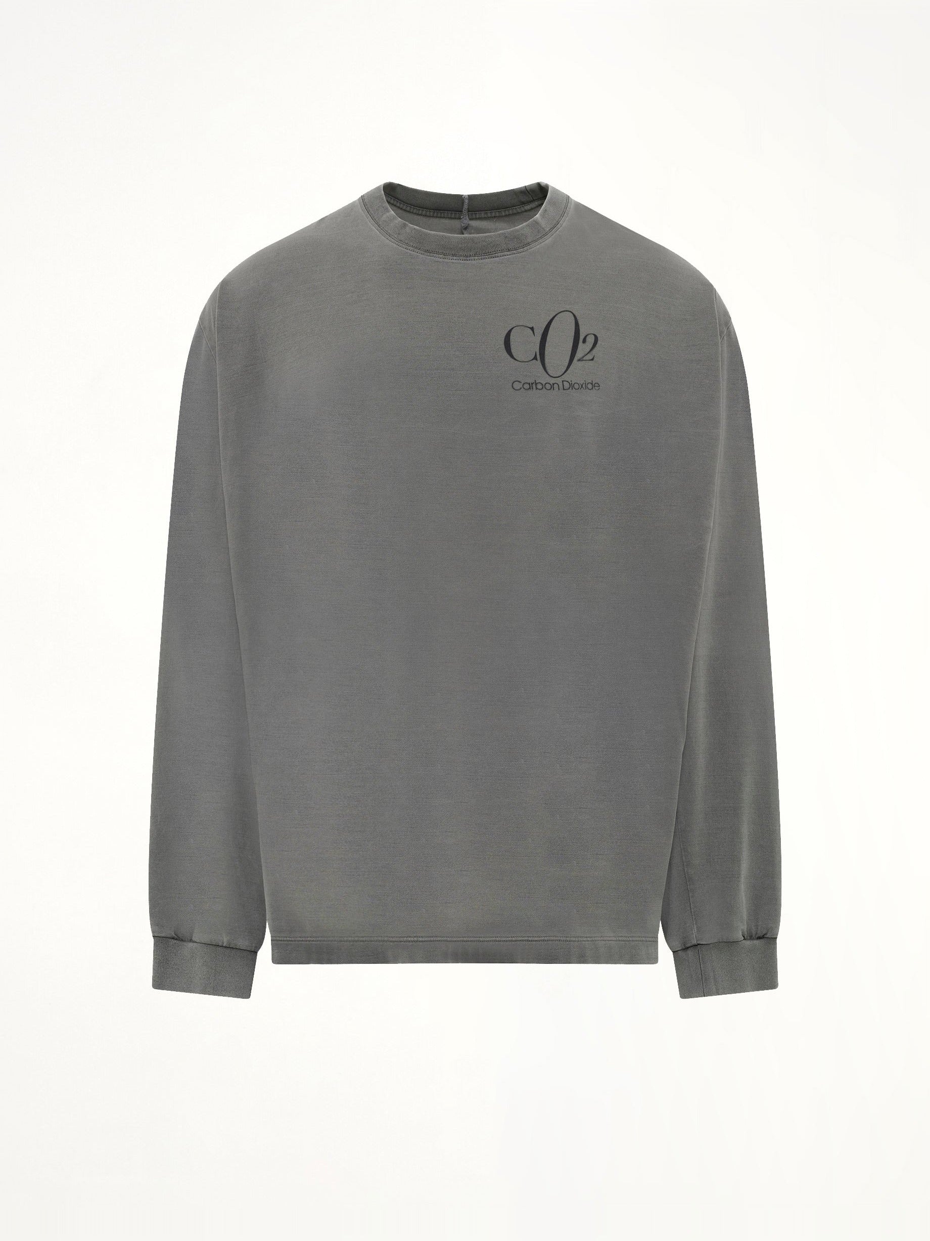 Co2 Air Yarn Long Sleeve T-Shirt in Charcoal