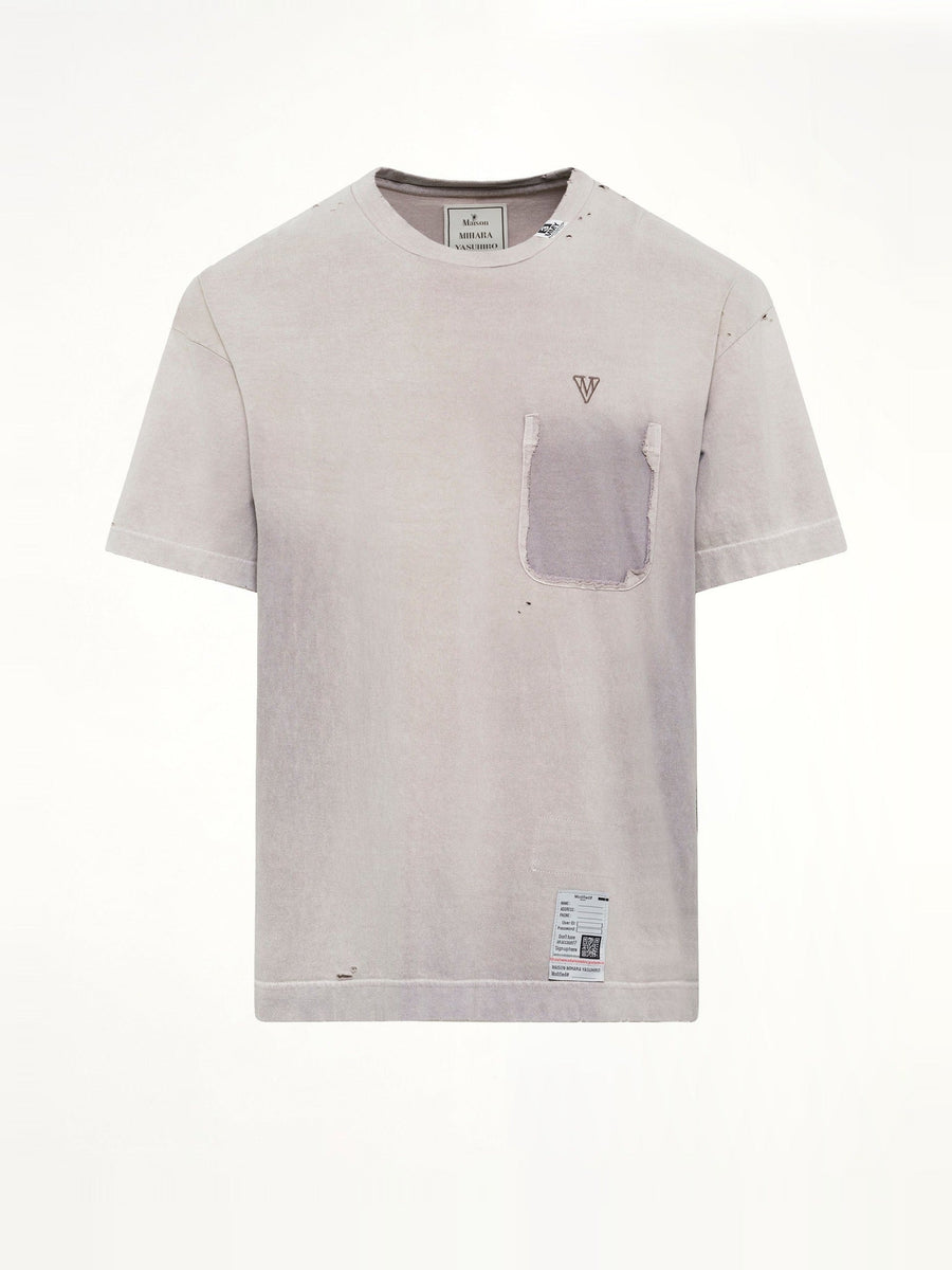 Sun Faded T-Shirt in Beige