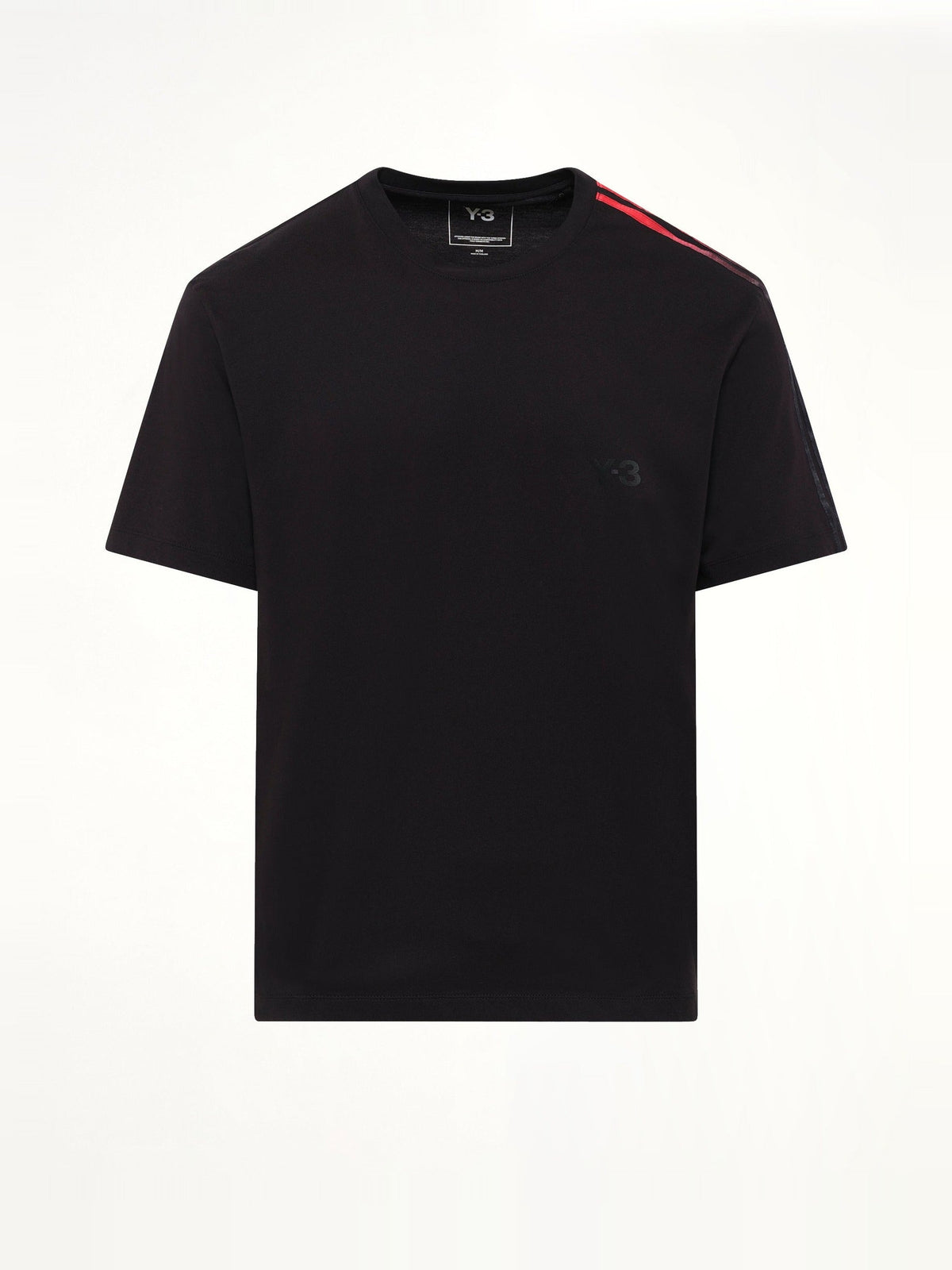 Gradient 3 Stripe T-Shirt in Black/Red