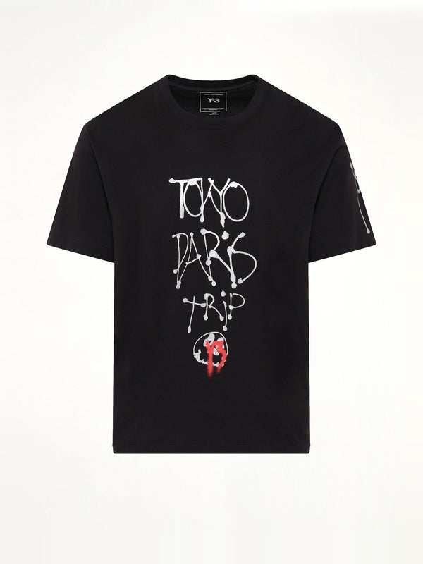 City Graphic T-Shirt in Black/Red