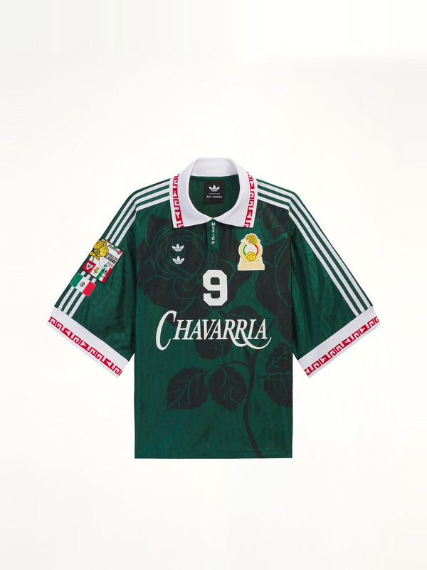 Adidas x Chavarria Soccer Mexico Jersey in Collegiate Green