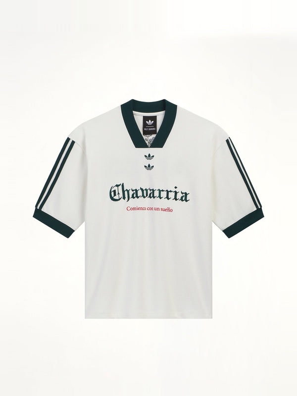 Adidas x Chavarria Soccer Graphic T-Shirt in Off White