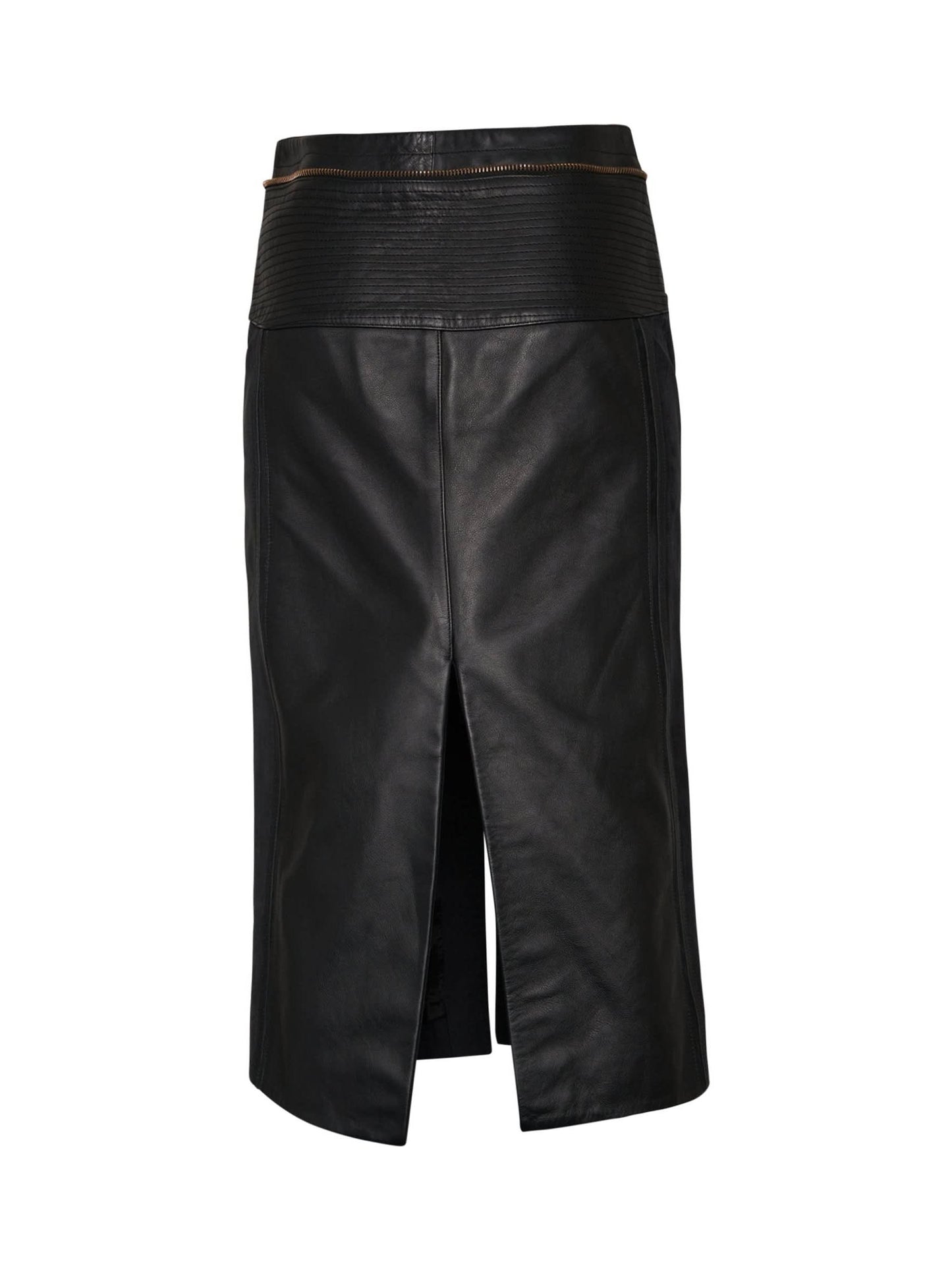 Leather Skirt in Black