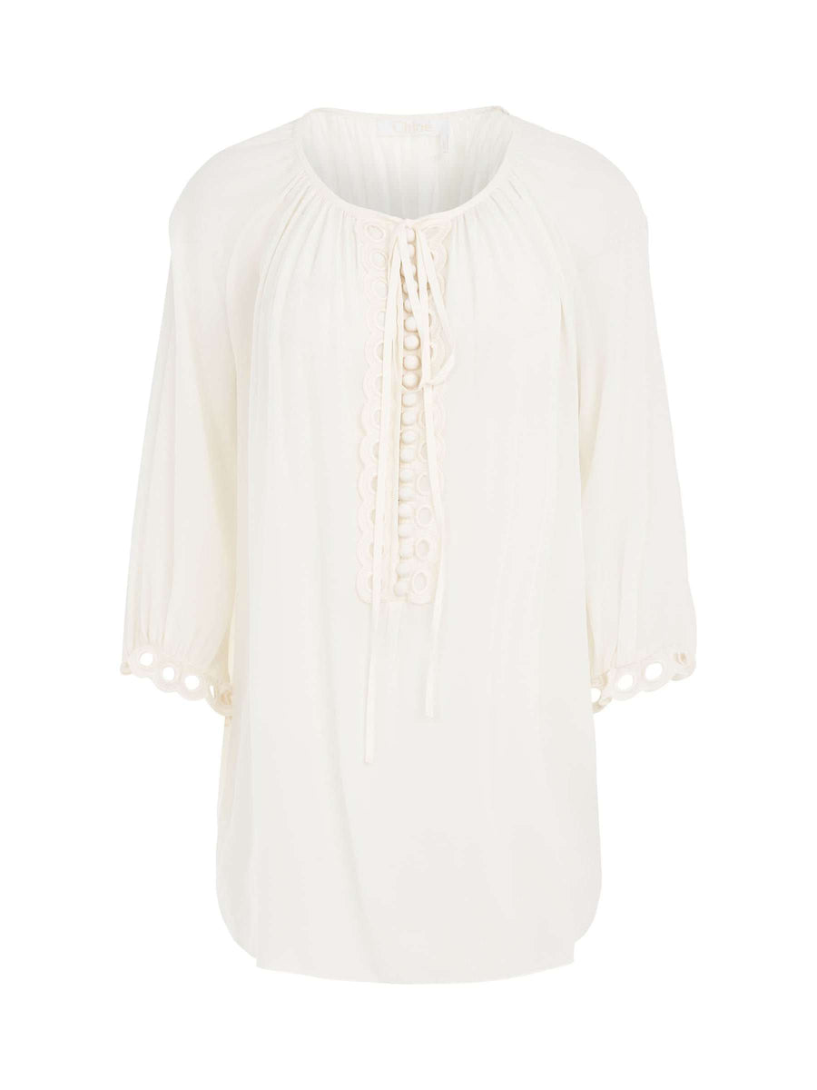Long Sleeve Top in Milk