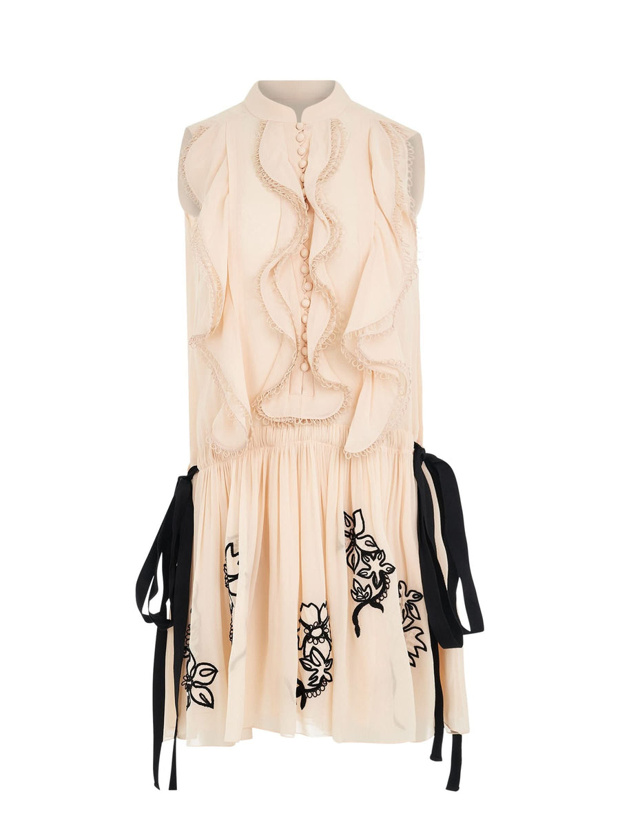 Robe Dress in Beige