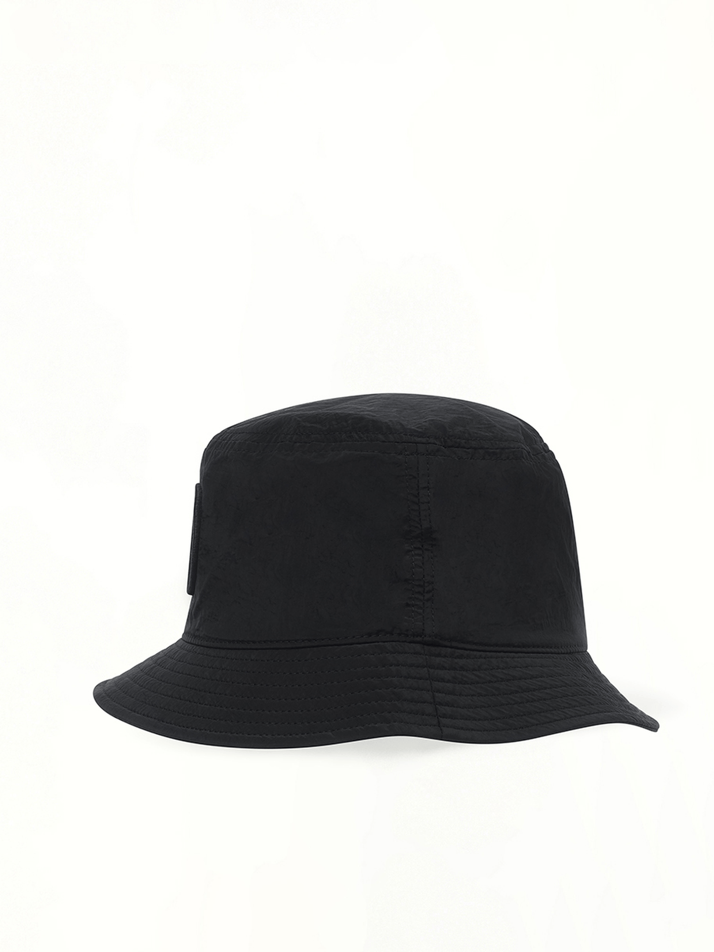 910001 Nylon Metal Bucket Hat in Black