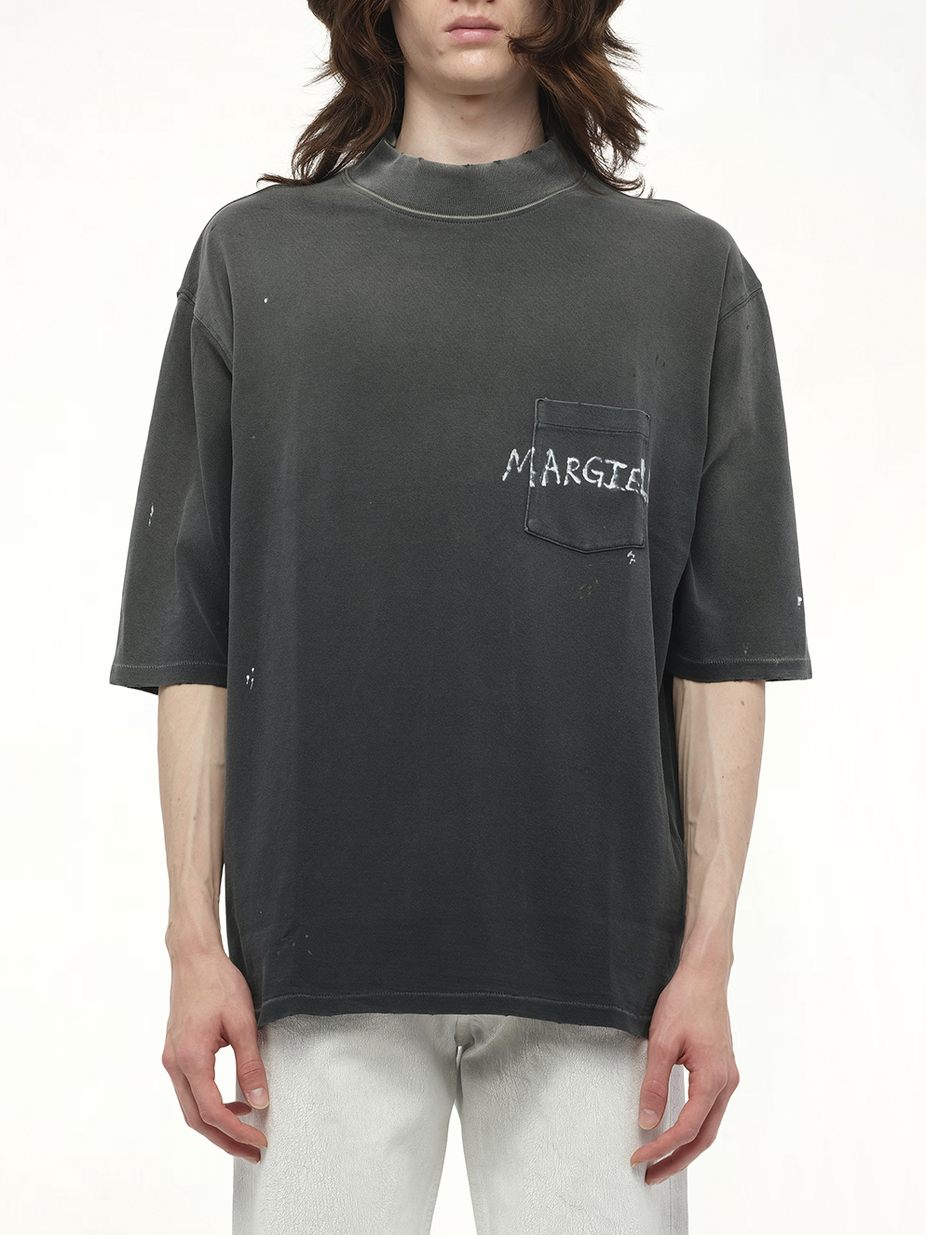 Margiela T-Shirt in Washed Black