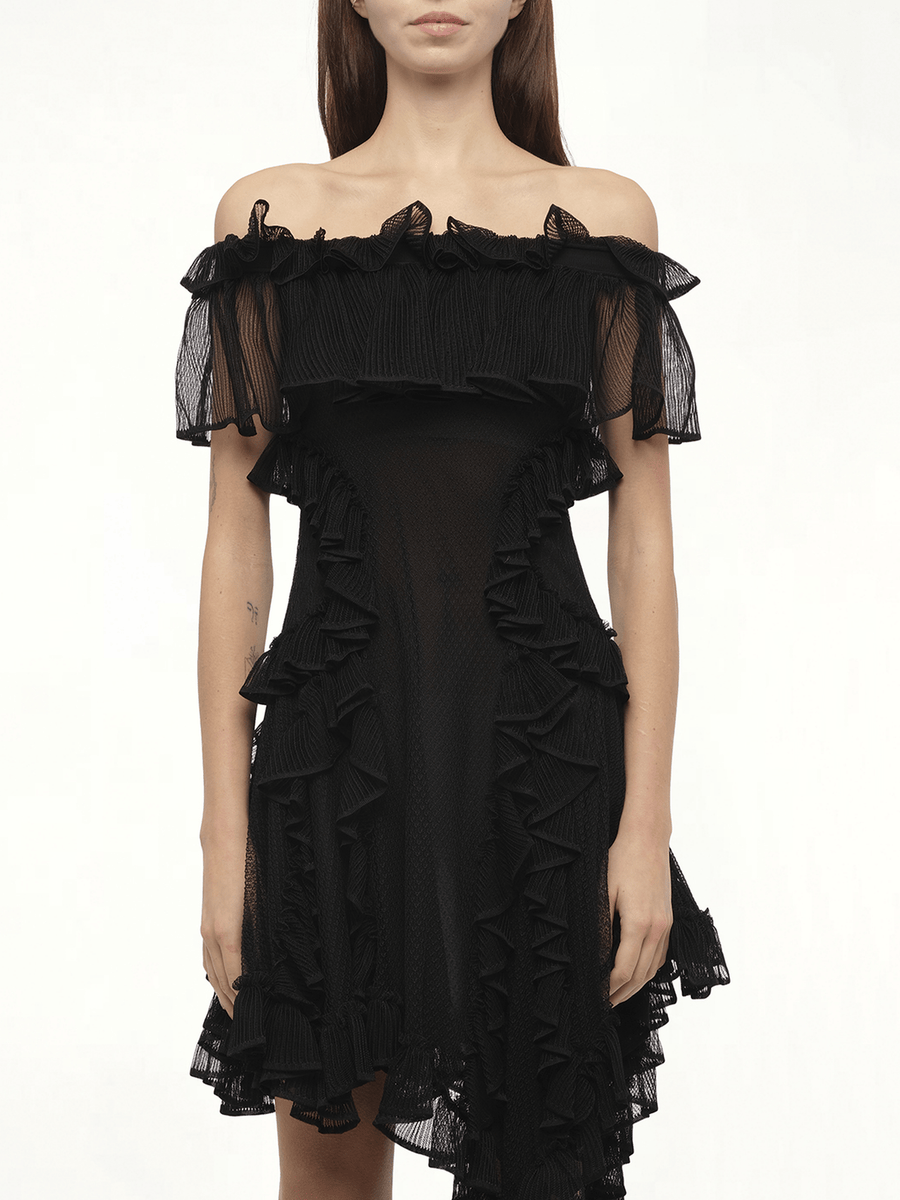 Off Shoulder Dress in Black