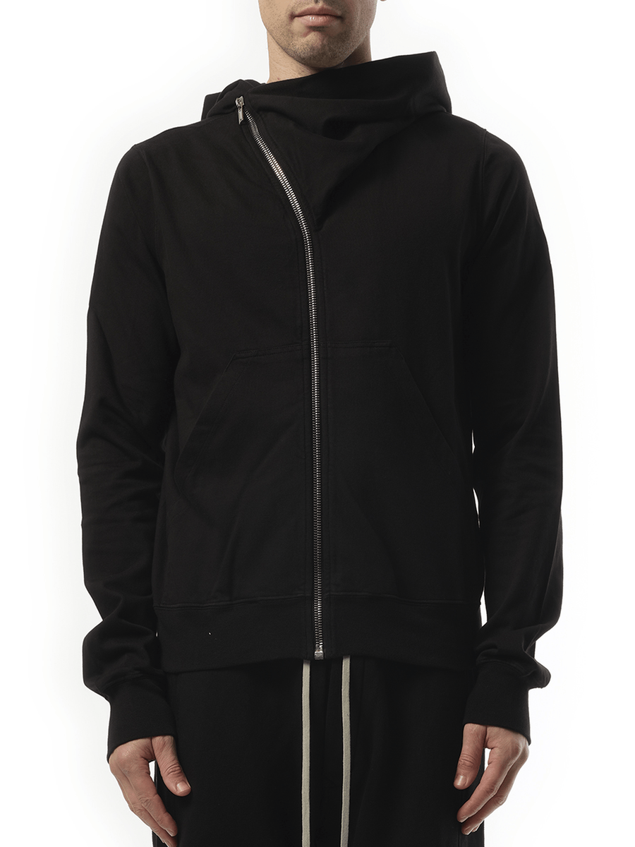 Rick Owens Drkshdw Cotton Jersey Mountain Hoodie in Black