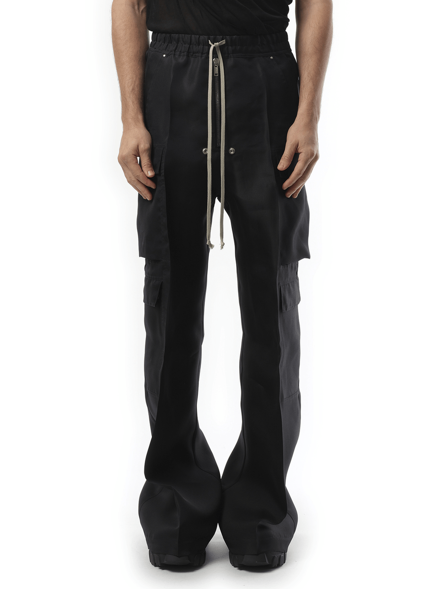 Rick Owens Silk Cargobelas in Black