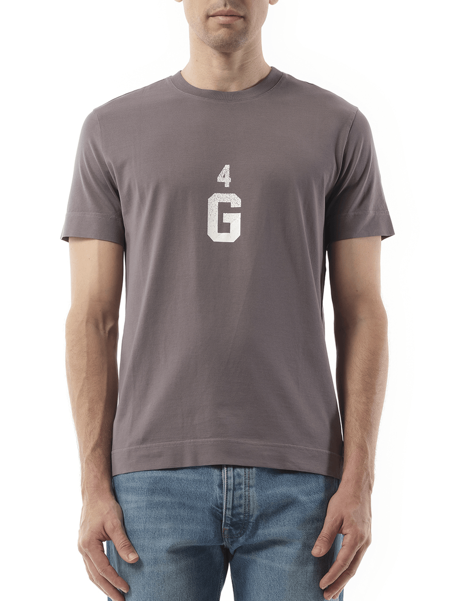 Givenchy Four G Dyed Logo T-Shirt in Quartz Grey