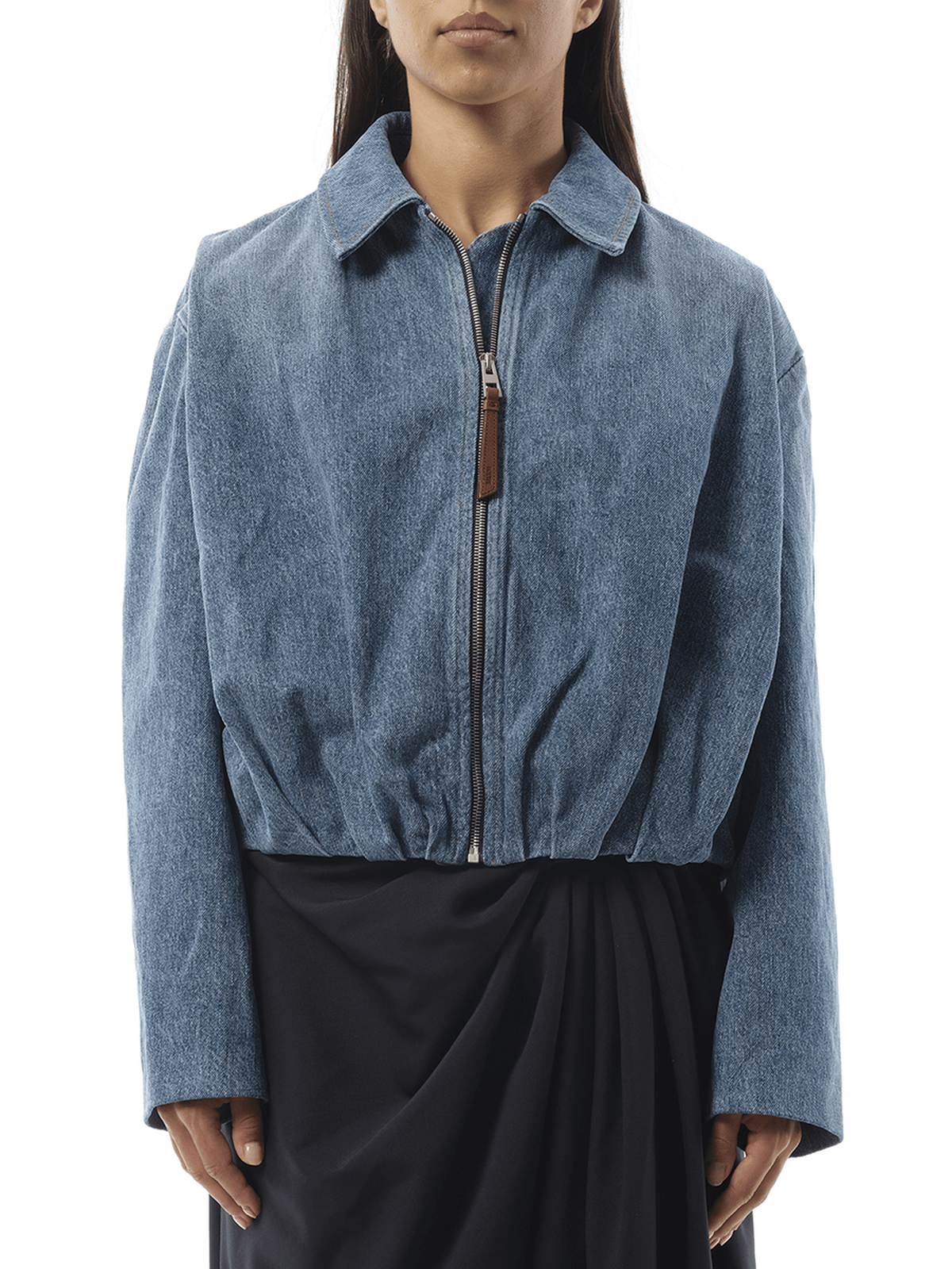 Loewe Draped Jacket in Indigo Blue