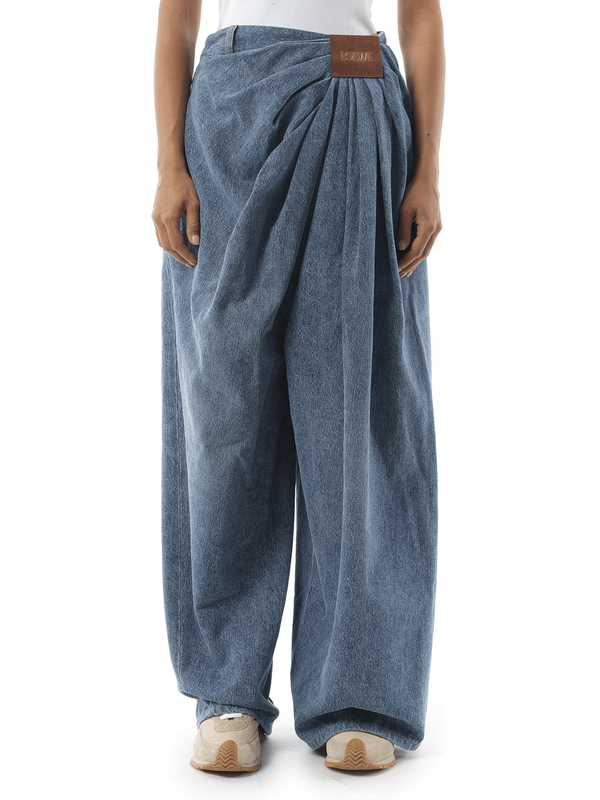 Loewe Draped Jeans AF in Indigo Blue
