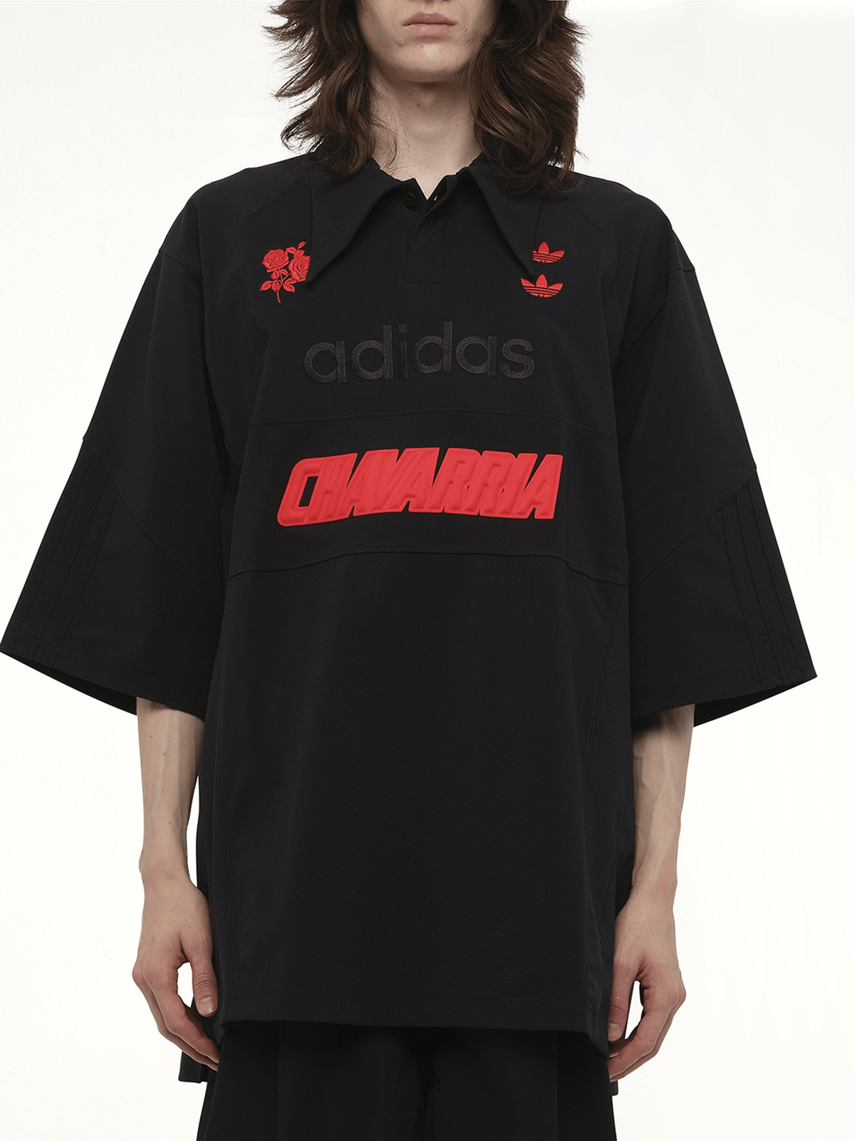 Willy Chavarria Adidas X Chavarria Polo in Black