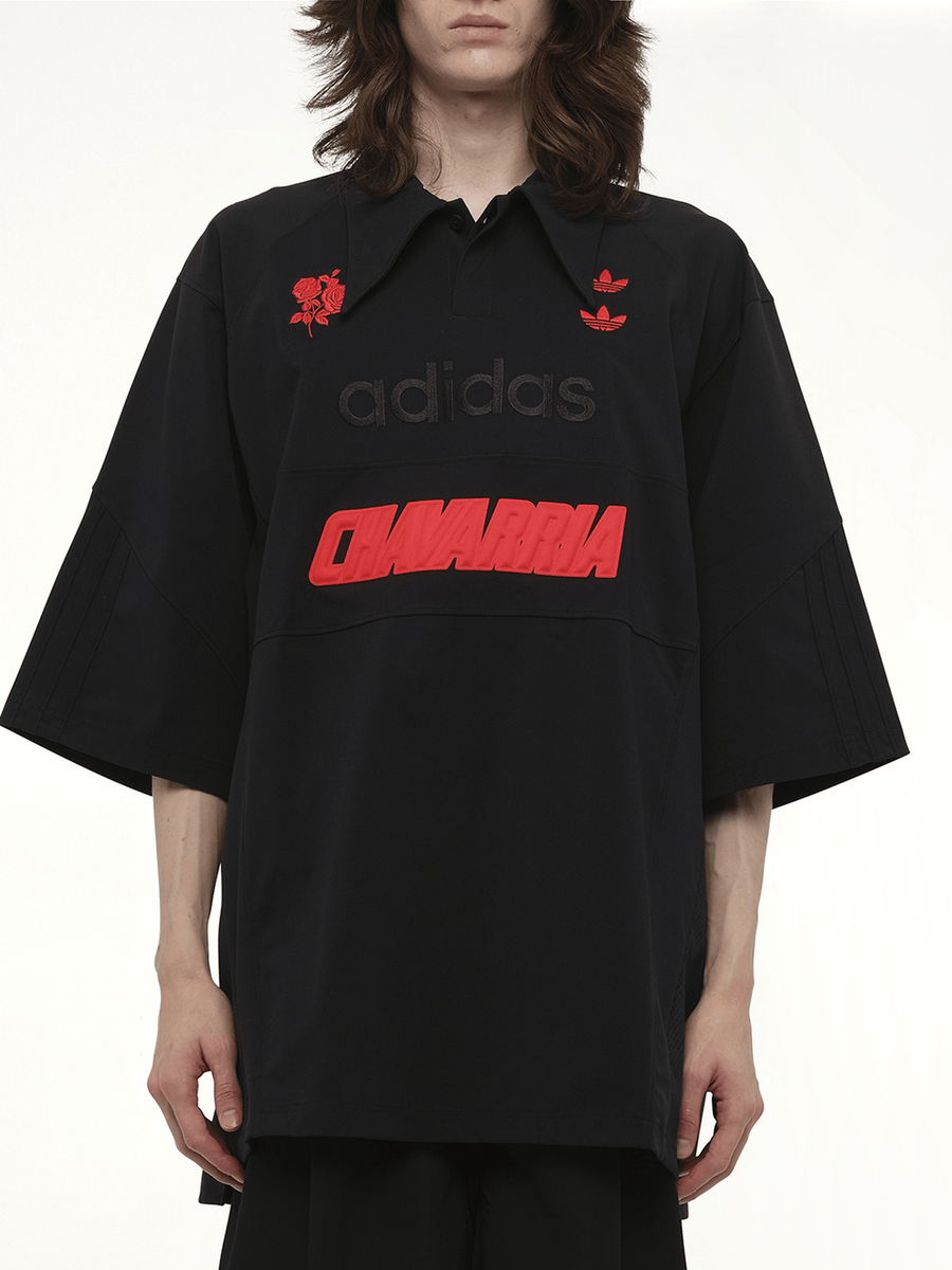 Willy Chavarria Adidas X Chavarria Polo in Black